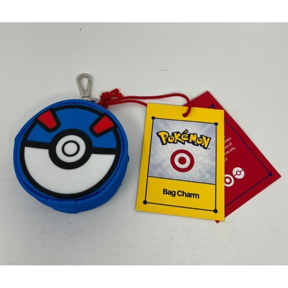 Pokemon Other - Pokemon x Target Great Ball Bag Charm Blue Target 30th Anniversary